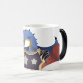 Mug Magique USA Dragon Holding Stars and Stripes Shield (Devant droit)