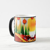 Mug Magique Vacances dans les Pins ! (Devant gauche)