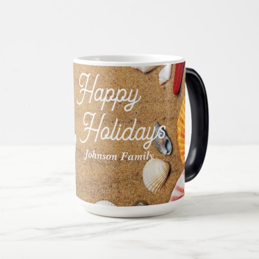 Mug Magique Vacances estivales côtières maritimes tropicales (Devant droit)