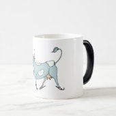 Mug Magique Vache sur des patins de glace (Devant droit)