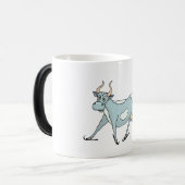 Mug Magique Vache sur des patins de glace (Devant gauche)