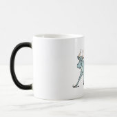 Mug Magique Vache sur des patins de glace (Gauche)
