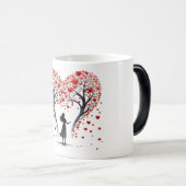 Mug Magique Valentines Day Hearts (Devant droit)