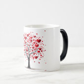 Mug Magique Valentines Day Hearts (Devant droit)