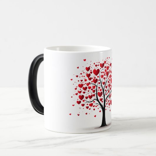 Mug Magique Valentines Day Hearts (Devant gauche)