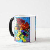 Mug Magique Van Gogh Flowers dans un Vase Bleu (Devant gauche)