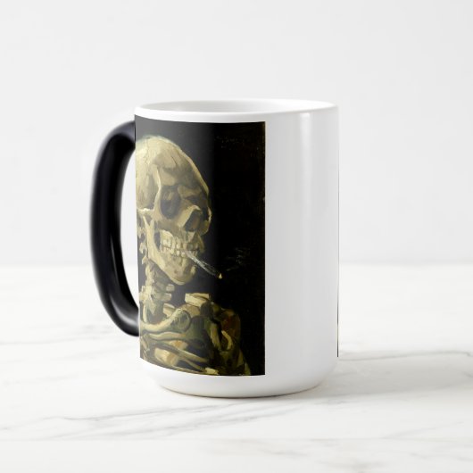 Mug Magique Van Gogh Fumer du squelette (Devant gauche)