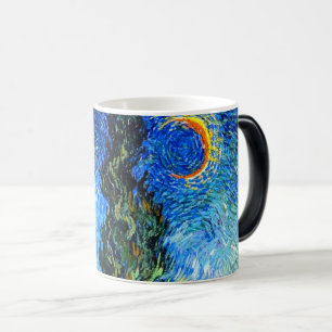 Mug Magique Van Gogh Road avec Cypress et Star