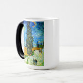 Mug Magique Van Gogh Road avec Cypress et Star (Devant gauche)