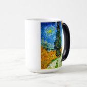 Mug Magique Van Gogh Road avec Cypress et Star (Devant droit)