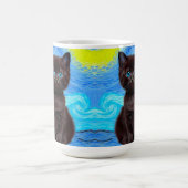 Mug Magique Van Gogh Starry Night Black Cat (Centre)