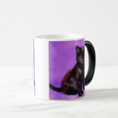 Mug Magique Van Gogh Style Chat pourpre (Devant droit)