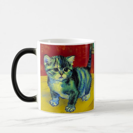 Mug Magique Van Gogh Tabby Cat (Gauche)