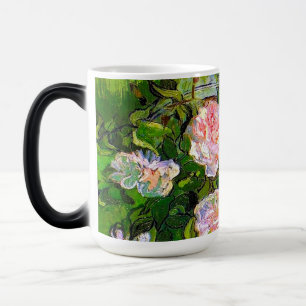 Mug Magique Van Gogh Vie morte avec des roses roses roses