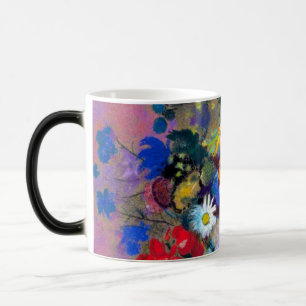 Mug Magique Vase blanc avec fleurs Odilon Redon