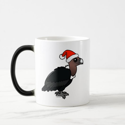 Mug Magique Vautour blanc Père Noël (Gauche)