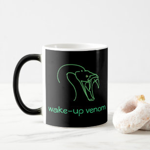 Mug Magique Venom de réveil - Tête de serpent et graphique de