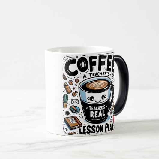 Mug Magique Véritable plan de leçon de l'enseignant amusant Mu (Devant droit)