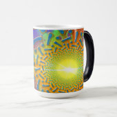 Mug Magique Verre 3D semi-sonique fractal (Devant droit)