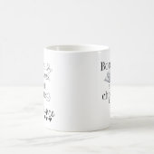 Mug Magique Vers de livre Lecture Cadeau à deux tons de café M (Centre)