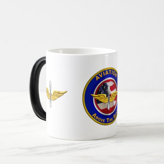 Mug Magique Vétéran de l'aviation de l'Armée de terre (Devant gauche)