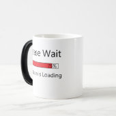 Mug Magique Veuillez patienter pour la Coupe du café (Devant gauche)