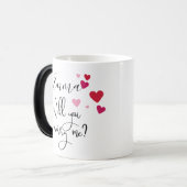 Mug Magique Veux-tu m'épouser Message Caché Surprise Fiançaill (Devant gauche)