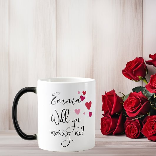 Mug Magique Veux-tu m'épouser Message Caché Surprise Fiançaill