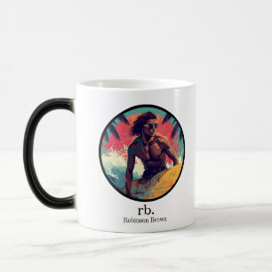 Mug Magique Vibes de surf modernes d'été Nom personnalisé