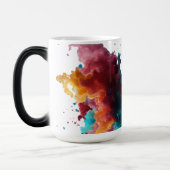 Mug Magique Vibrant Abstrait Couleur Tache (Gauche)