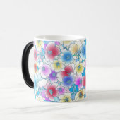 Mug Magique Vibrant Floral Motif sans joint (Devant gauche)