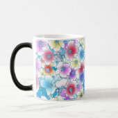 Mug Magique Vibrant Floral Motif sans joint (Gauche)