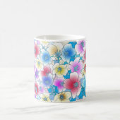 Mug Magique Vibrant Floral Motif sans joint (Centre)