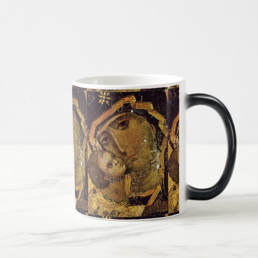 Mug Magique Vierge de Kiev Ukraine Madonna MorphingMug Closeup (Droite)