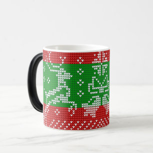 Mug Magique Vilain chandail cloches Xmas rennes crochet