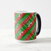 Mug Magique Vilain pull motif sonnettes Joyeux fils Xmas (Devant droit)