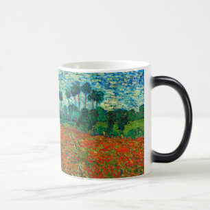 Mug Magique Vincent Van Gogh Poppy Field Floral Art Vintage
