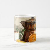 Mug Magique Vintage Coffee Pot Beans Cinnamon (Centre)