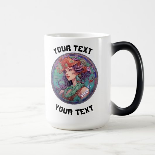 Mug Magique Virgo Zodiac personnalisé (Droite)