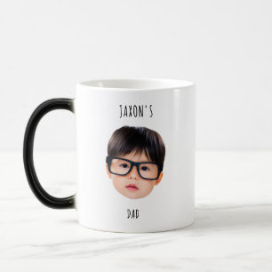 Mug Magique Visage de bébé personnalisé pour papa Cadeau d'ann