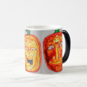 MUG MAGIQUE VISAGES CITROUILLE HALLOWEEN ERIE (Devant droit)