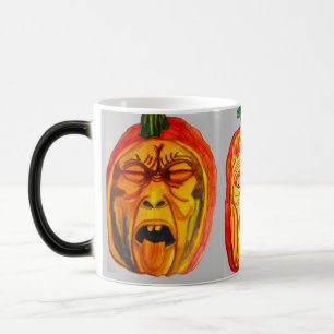 MUG MAGIQUE VISAGES CITROUILLE HALLOWEEN ERIE