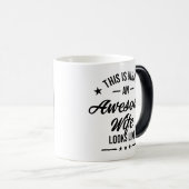 Mug Magique Voilà À Quoi Ressemble Une Femme Merveilleuse (Devant droit)