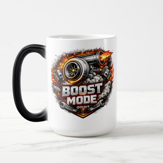 Mug Magique Voiture - MODE BOOST - Conception GDIArt (Gauche)