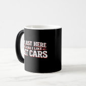 Mug Magique Voitures Rapides Drôles Passionnés de Voitures et  (Devant gauche)