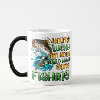 Mug Magique *"Votre jour de chance - La pêche à l'arme blanche