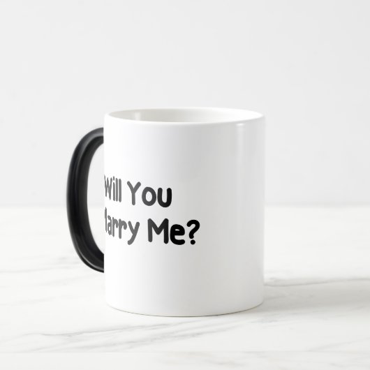 Mug Magique Vous m'épouserez proposition (Devant gauche)
