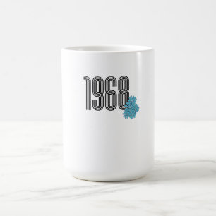 Mug Magique Voyage de paix Hippie 1968 Power Aqua