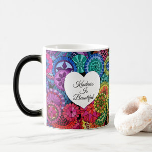 Mug Magique Watercolor Rainbow Mandala With Heart