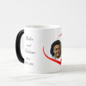 Mug Magique Wedding Anniversary with photos and date (Devant gauche)